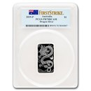 2019 Australia 1 oz Silver Dragon PR-70 PCGS (FirstStrike®) 2019 Australia 1 oz Silver Dragon PR-70 PCGS (FirstStrike®)